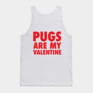 Pugs Are My Valentine - Red Tank Top